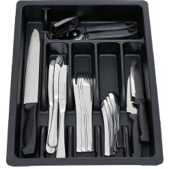 Gifi Range couverts extensible plastique noir