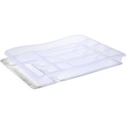Gifi Range-couverts en plastique transparent - L.33xl.25,5xH.4cm