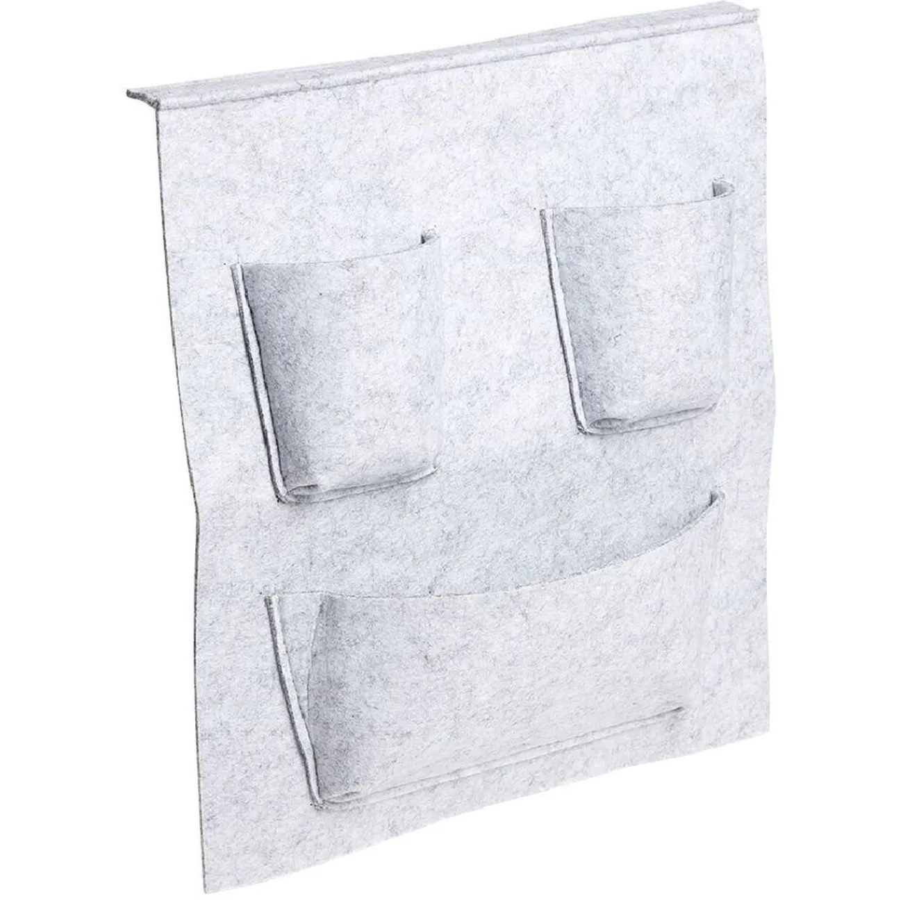 Gifi Rangement|Rangement Box Cube pochette feutrine gris clair 34x30cm