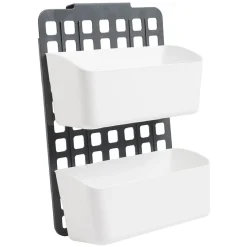 Gifi Rangement de porte ajustable gris