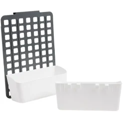 Gifi Rangement de porte ajustable gris