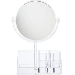 Gifi Rangement|Rangement pour cosmétique avec miroir 9 compartiments 20x15xH5cm