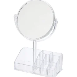 Gifi Rangement|Rangement pour cosmétique avec miroir 9 compartiments 20x15xH5cm