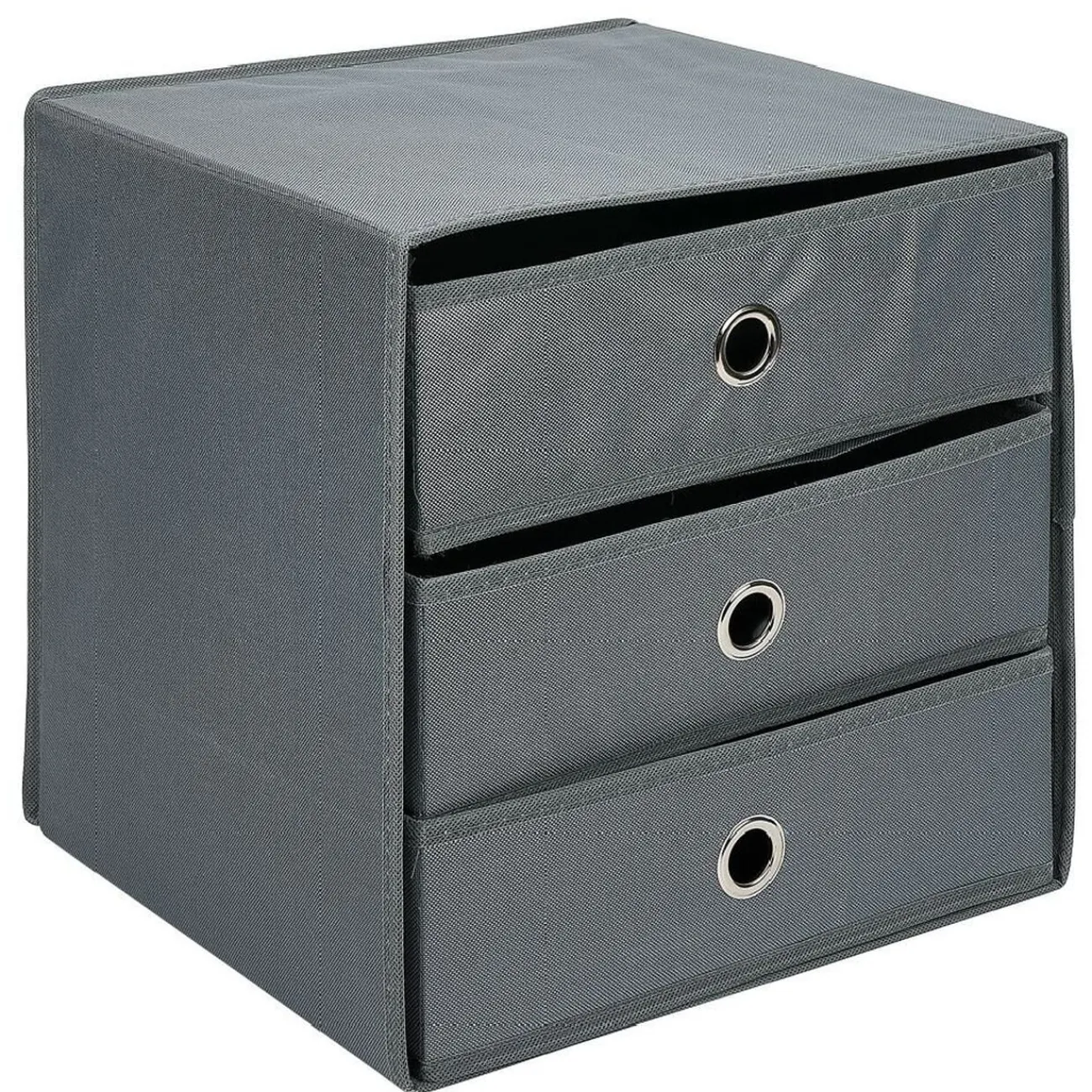 Gifi Rangement|Rangement textile Box Cube 3 tiroirs 31x29x31cm