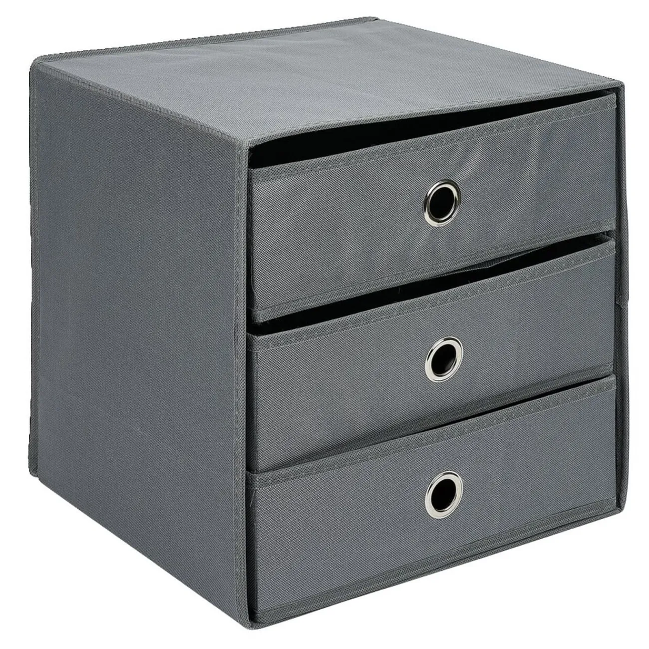 Gifi Rangement|Rangement textile Box Cube 3 tiroirs 31x29x31cm