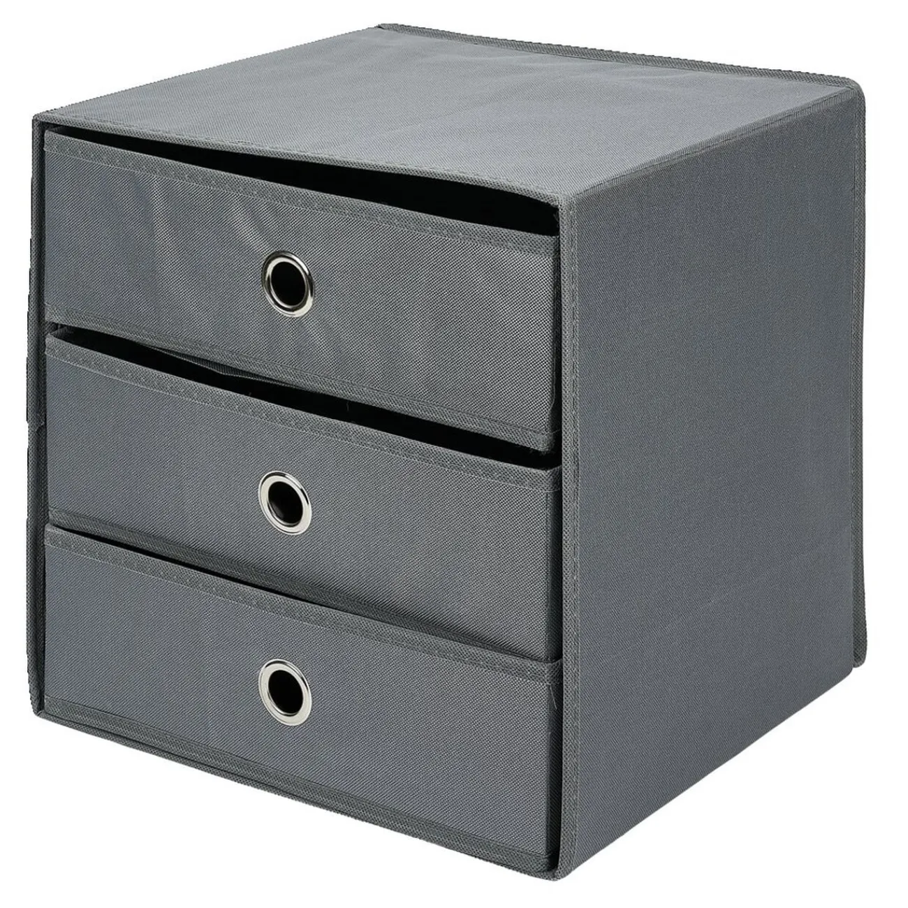 Gifi Rangement|Rangement textile Box Cube 3 tiroirs 31x29x31cm