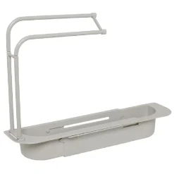 Gifi Aménagement Salle De Bain^Rangement évier extensible gris