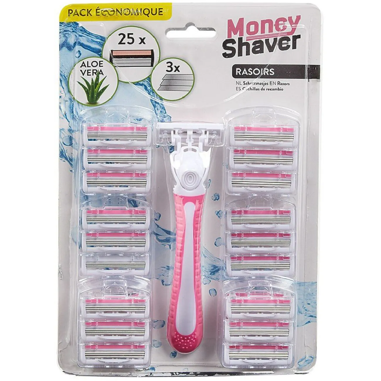 Gifi Beauté^Rasoir et ses 25 têtes de rechange