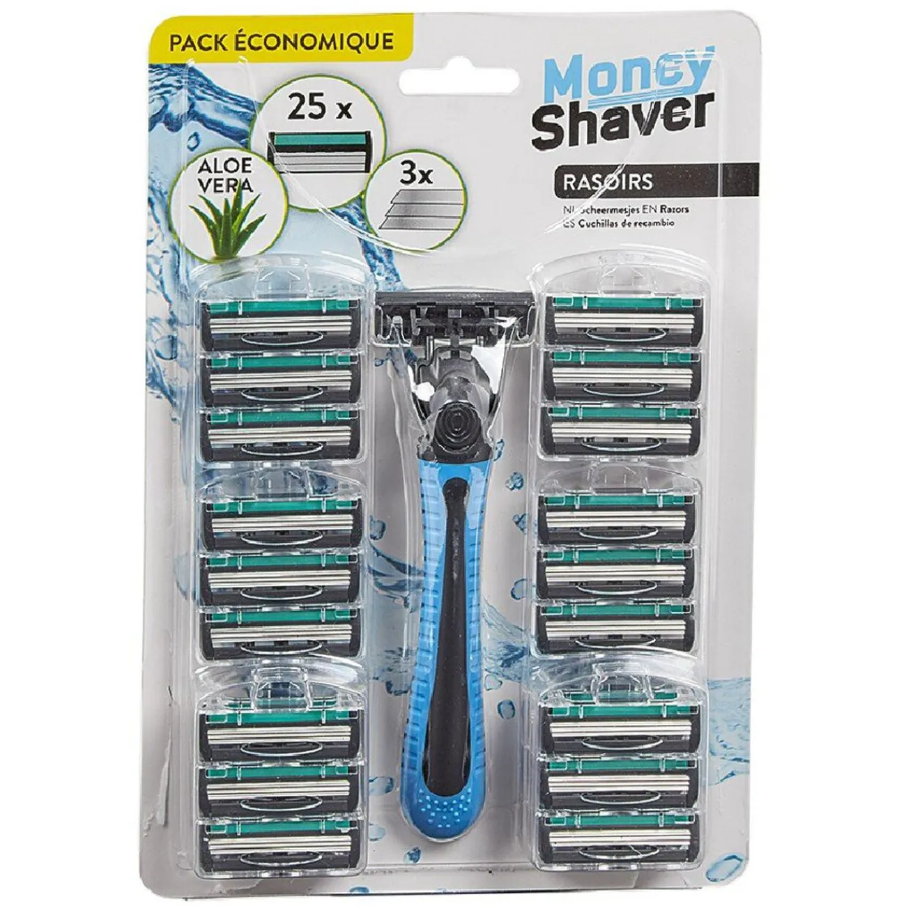 Gifi Beauté^Rasoir et ses 25 têtes de rechange