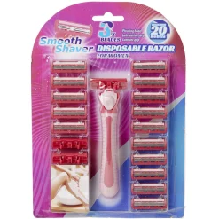 Gifi Beauté^Rasoir femme avec 20 recharges 3 lames