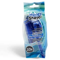 Gifi Beauté^Rasoir jetable 2 lames Money Shaver bleu x10