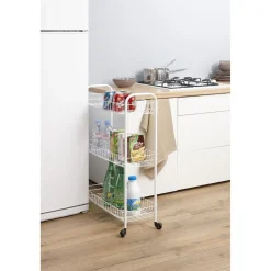 Gifi Resserre à légumes étroite blanche Metaltex