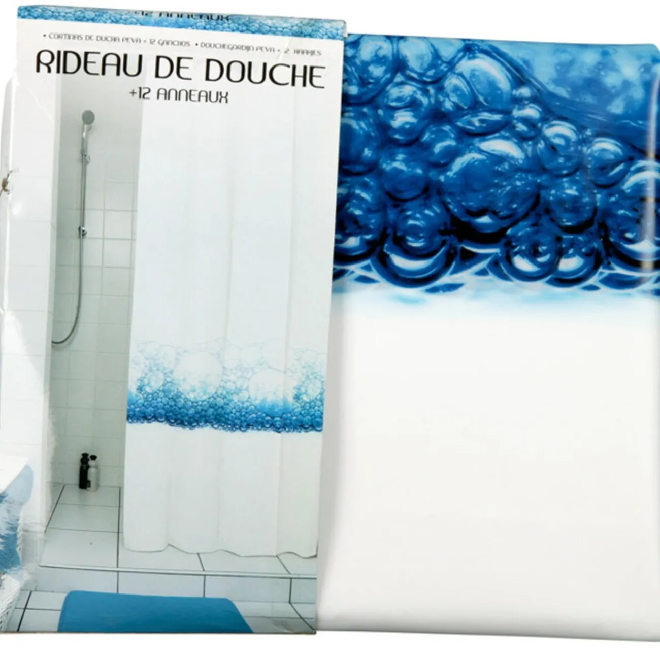 Gifi Aménagement Salle De Bain^Rideau de douche bulles