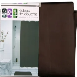 Gifi Aménagement Salle De Bain^Rideau de douche chocolat