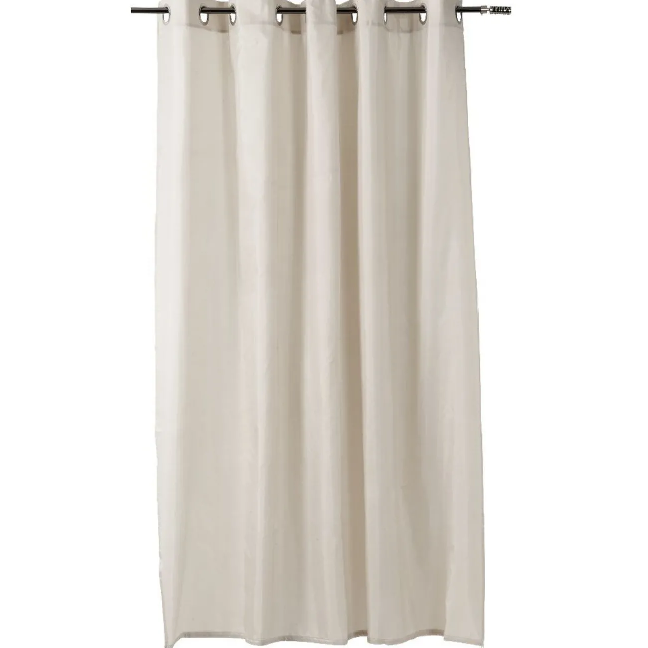 Gifi Aménagement Salle De Bain^Rideau de douche crème à oeillets