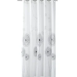 Gifi Aménagement Salle De Bain^Rideau de douche design fleur