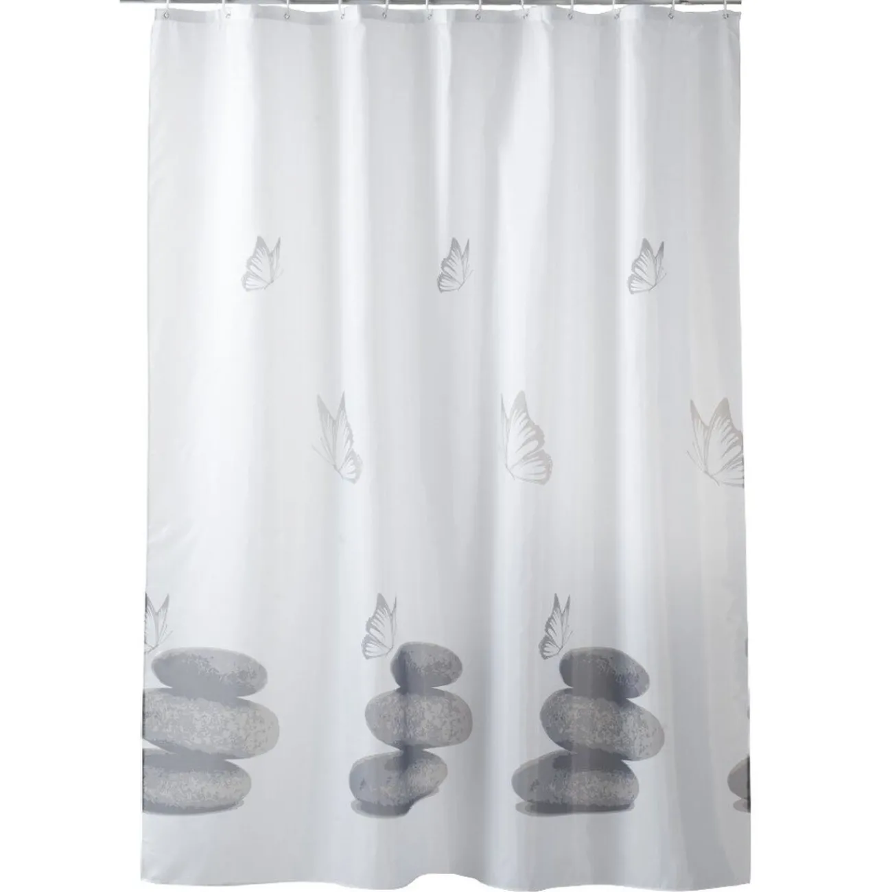 Gifi Aménagement Salle De Bain^Rideau de douche design galets