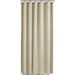 Gifi Equipement Douche^Rideau de douche effet lin 180x200cm polyester beige