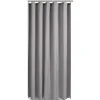 Gifi Equipement Douche^Rideau de douche effet lin 180x200cm polyester gris