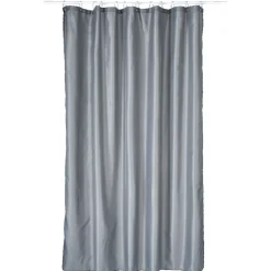 Gifi Equipement Douche^Rideau de douche gris clair sans anneaux