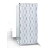Gifi Equipement Douche^Rideau de douche motif graphique blanc noir 180x200cm 100% polyester