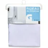 Gifi Equipement Douche^Rideau de douche uni blanc