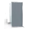 Gifi Equipement Douche^Rideau de douche uni gris 180x200cm