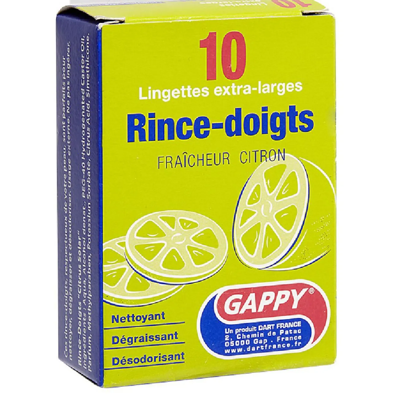 Gifi Rince-doigts fraicheur citron x10