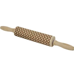 Gifi Rouleau à pâtisserie imprimé bois décor losange
