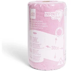 Gifi Nettoyage Et Entretien|Rouleau de 50 chiffons en microfibre rose