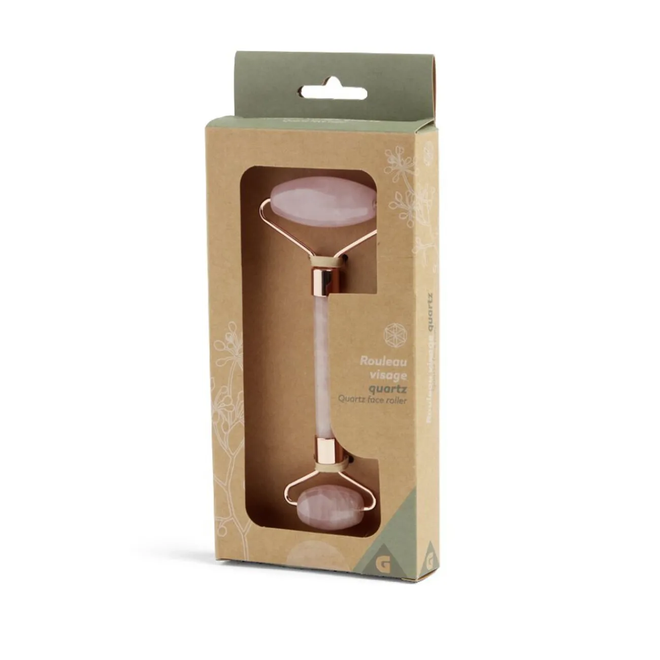 Gifi Bien-Être^Rouleau visage quartz rose