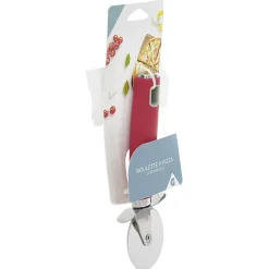 Gifi Roulette à pizza en inox manche polypropylène rouge