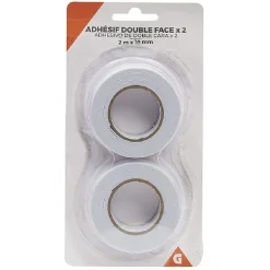 Gifi Colle Et Adhésif^Ruban adhésif double face blanc 2m x2