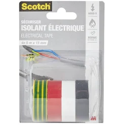 Gifi Quincaillerie^Ruban adhésif isolant électrique L.5 m x l.15 mm x4