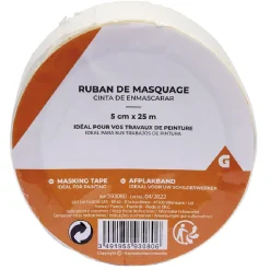 Gifi Outils Bricolage^Ruban de masquage blanc 5cm x25m