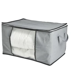 Gifi Entretien Du Linge|Sac de rangement avec poignées et fermeture à glissière 59x40x35cm