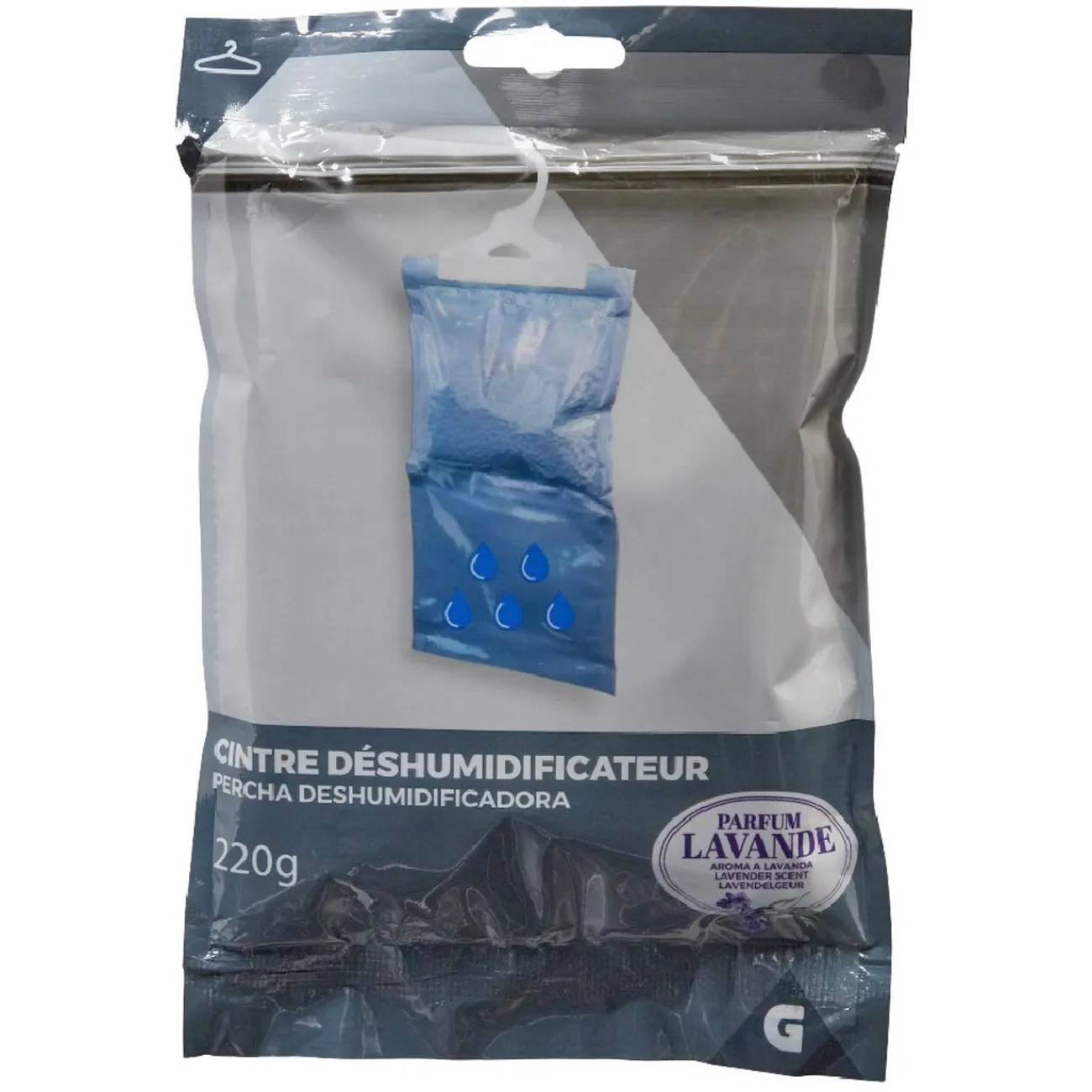 Gifi Nettoyage Et Entretien|Sac déshumidificateur sur cintre parfum lavande pour penderie