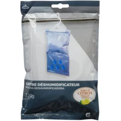 Gifi Nettoyage Et Entretien|Sac déshumidificateur sur cintre parfum citron pour penderie