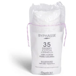 Gifi Beauté^Sachet de 35 disques de coton à démaquiller Byphasse