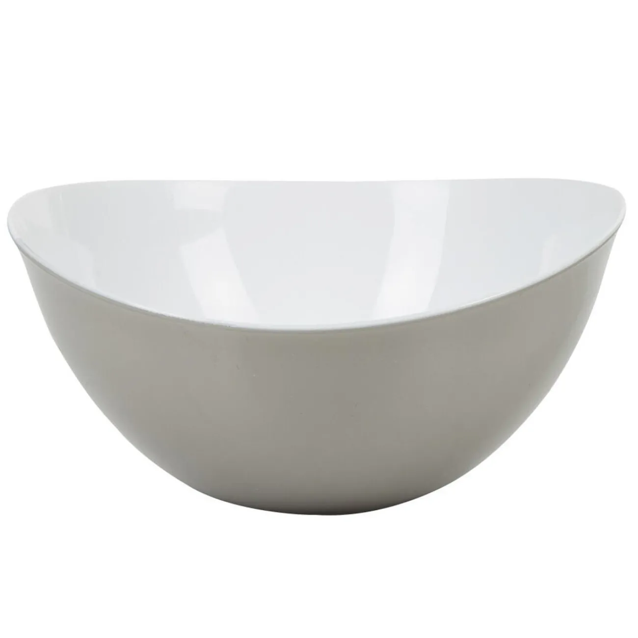 Gifi Saladier bicolore gris blanc