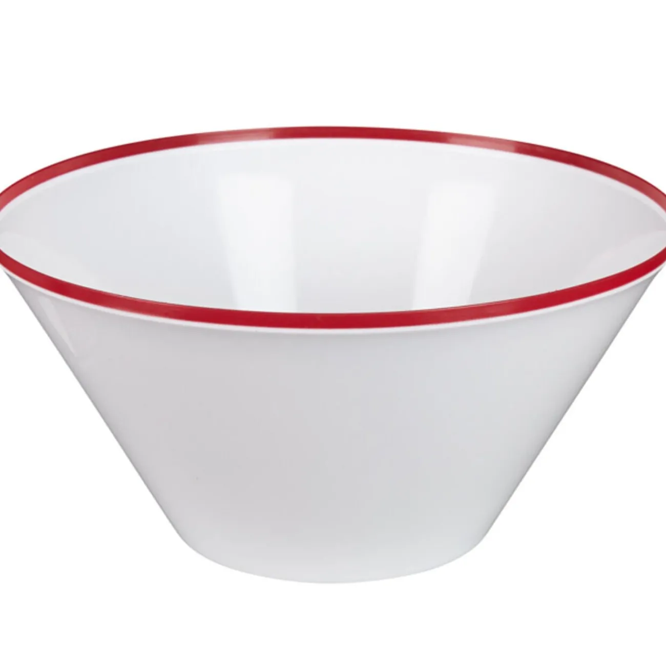 Gifi Saladier blanc bord coloré