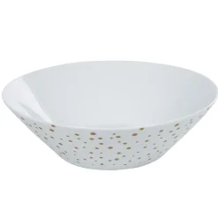 Gifi Saladier blanc pois doré