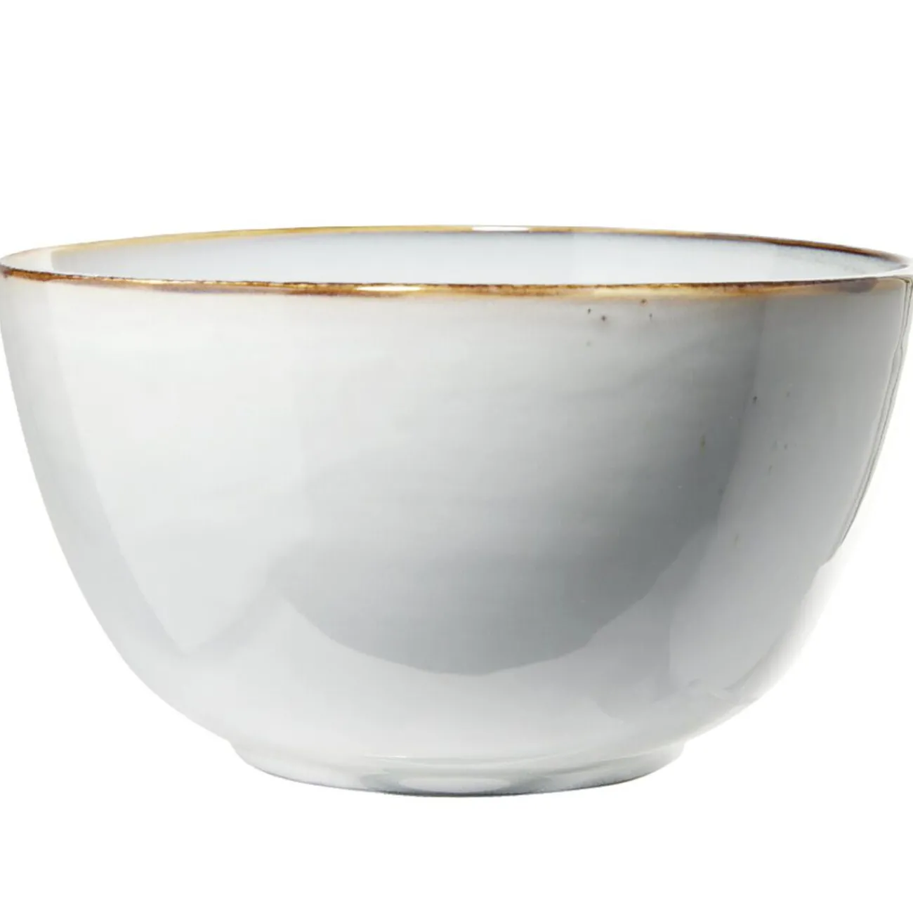 Gifi Saladier en faïence bleu bord foncé Ø21xH11,4cm