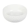 Gifi Saladier en porcelaine design martelé blanc