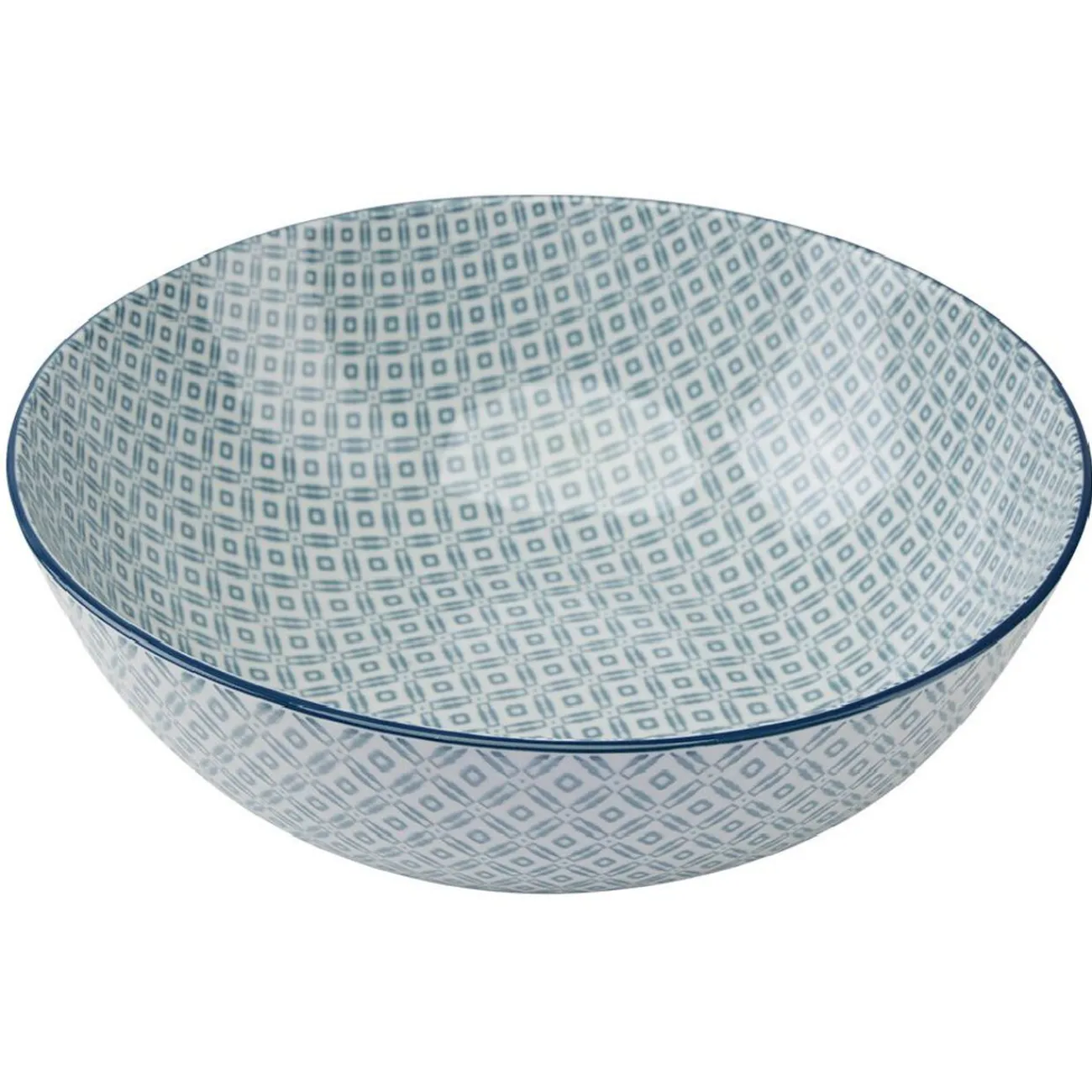 Gifi Saladier en porcelaine motif graphique coloré x2