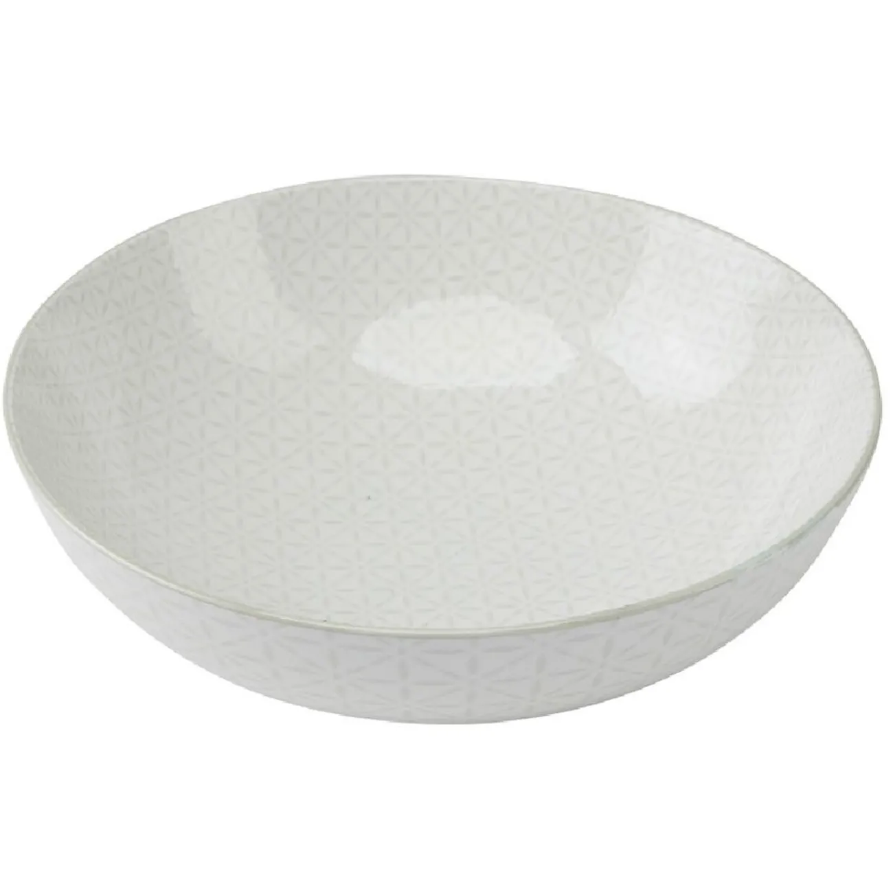 Gifi Saladier en porcelaine motif graphique coloré x2