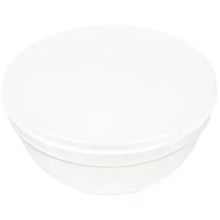 Gifi Saladier en verre avec couvercle blanc 1,8 L