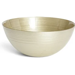 Gifi Saladier en verre doré Ø30xH10cm