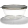 Gifi Saladier en verre 4L avec couvercle en plastique