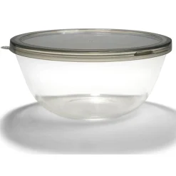 Gifi Saladier en verre 4L avec couvercle en plastique